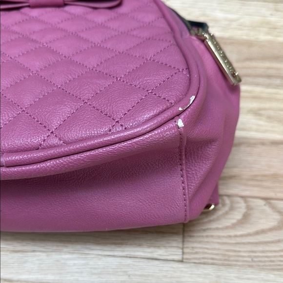 Betsey Johnson Backpack Pink Quilted Bow - Picture 6 of 7